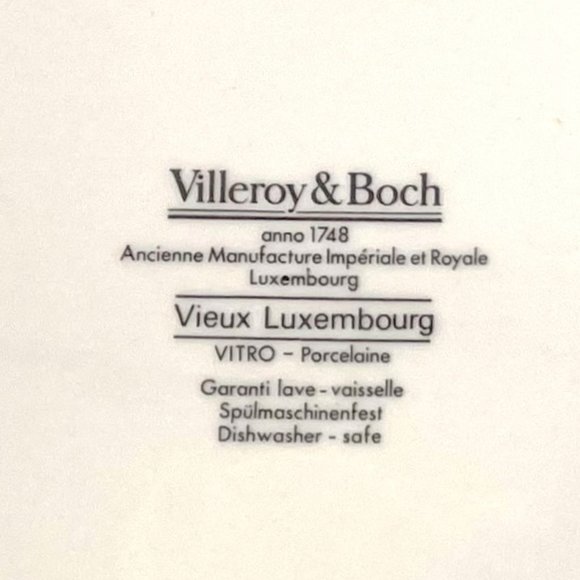 Villeroy & Boch Vieux Luxembourg Breakfast/Dessert Set – Two 3 Piece Sets - Picture 7 of 7